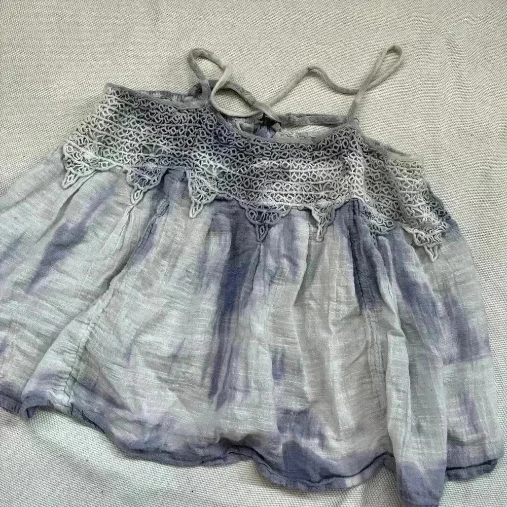 American Eagle Tie Dye Baby Doll Tank Top - Picture 3 of 3